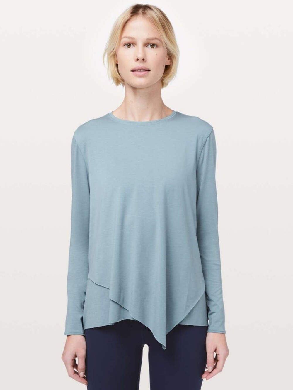 Lululemon Sweetest Day Long Sleeve Tencel Blue Cast Size 6